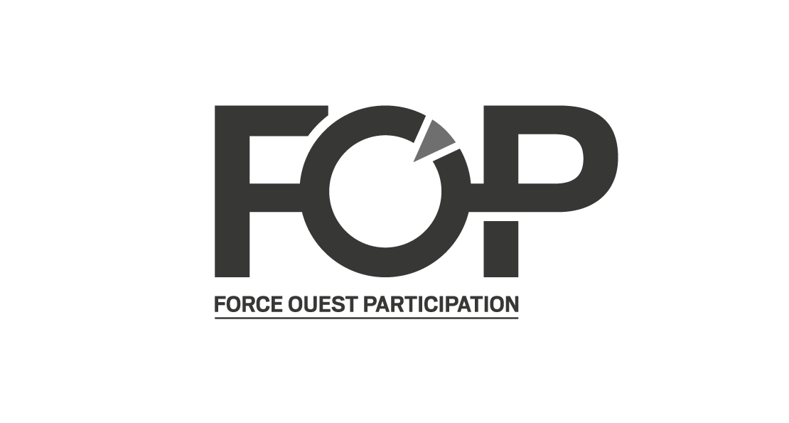 Logo FOP en niveaux de gris
